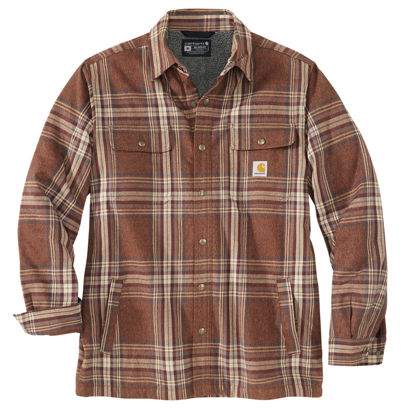 Casaco Flannel Sherpa Carhartt Castanho