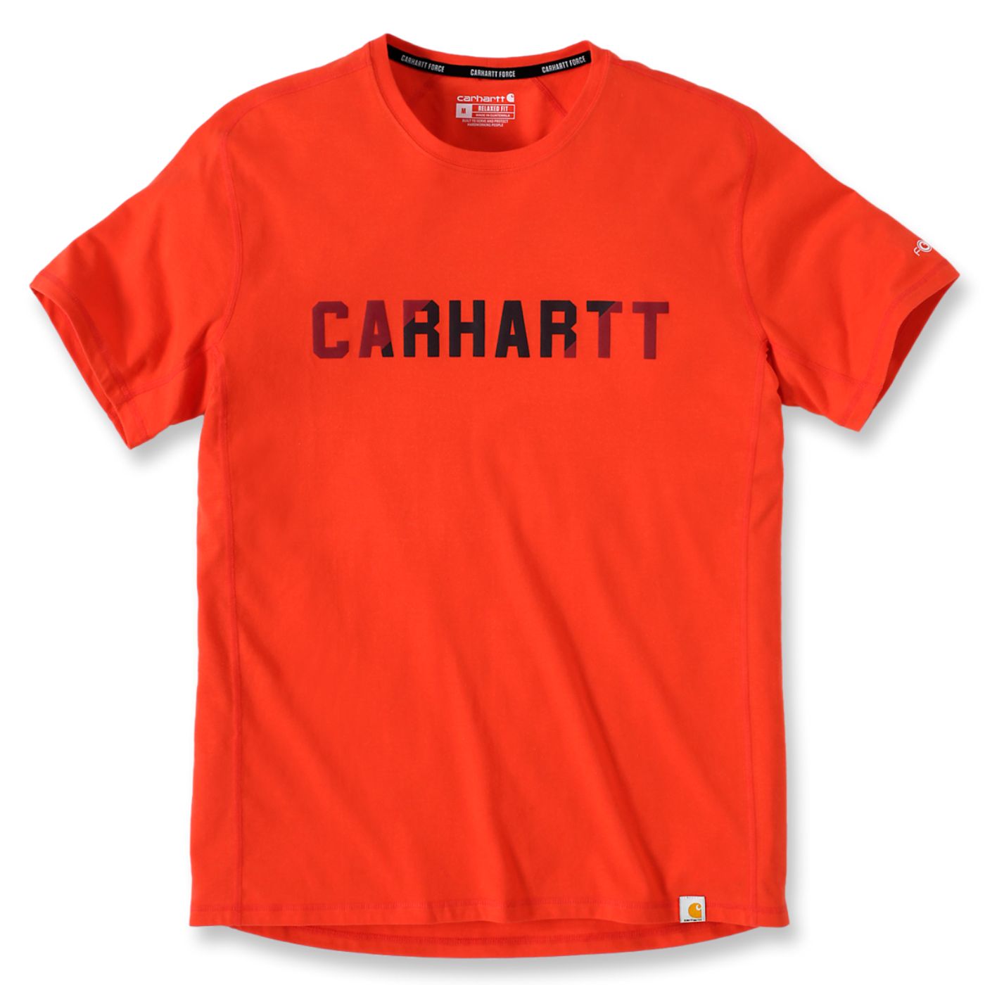T-shirt Force Block Logo Carhartt Vermelho