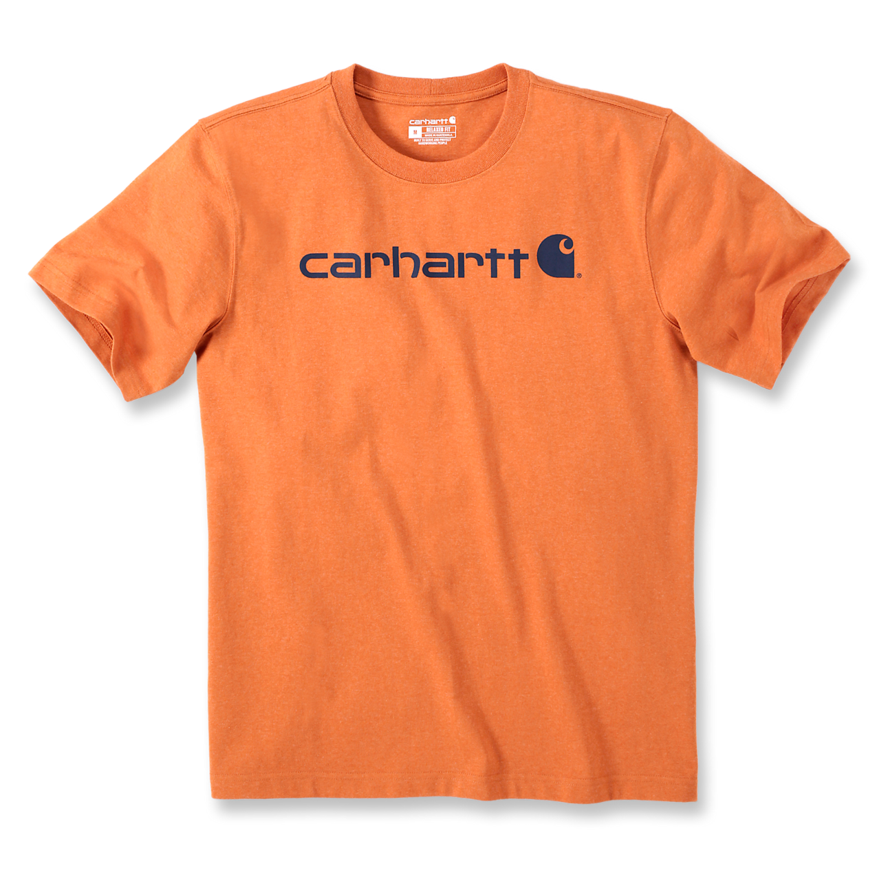 T-Shirt Coro Logo Carhartt Laranja