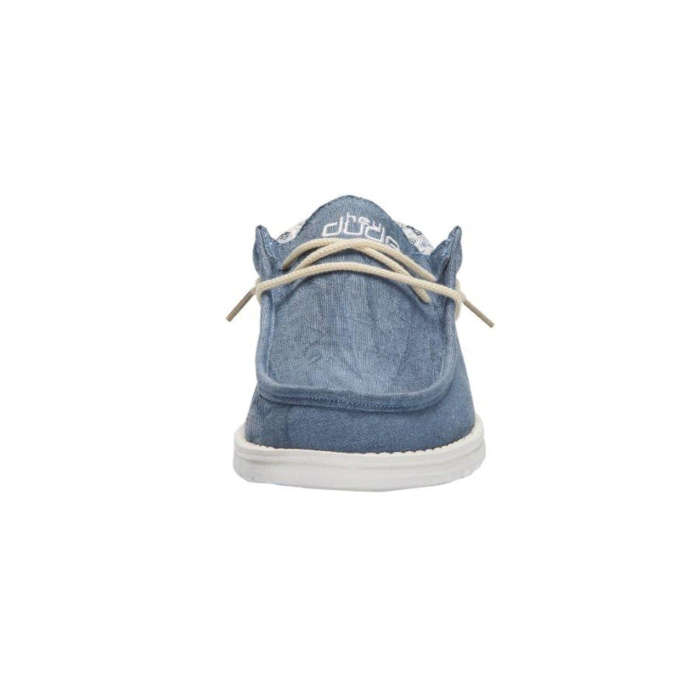 Mocassin Wally Linen Natural Azul Hey Dude