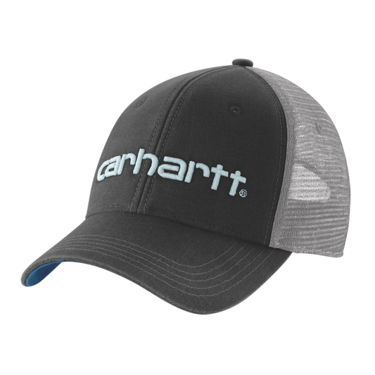 Boné unissexo Carhartt Canvas Mesh-Back Logo Graphic em Preto