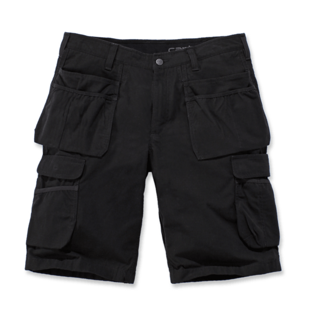 Calções Cargo de homem Carhartt Relaxed 12" Steel Rugged Flex™ Ripstop Pretos
