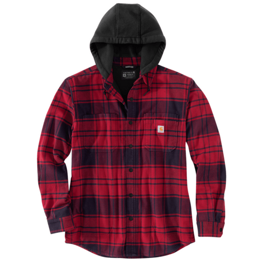 Casaco Flannel c/ Capuz Carhartt Vermelho