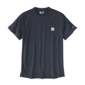 Carhartt Force Flex Men's Short Sleeve T-Shirt in Navy Blue