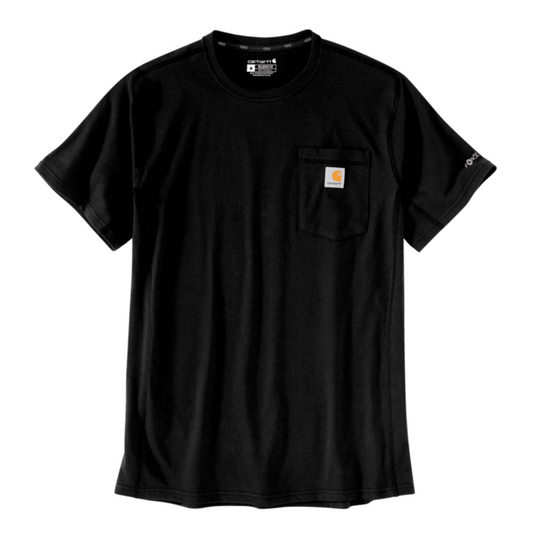 T-shirt com manga curta de homem Carhartt Force Flex em Preto