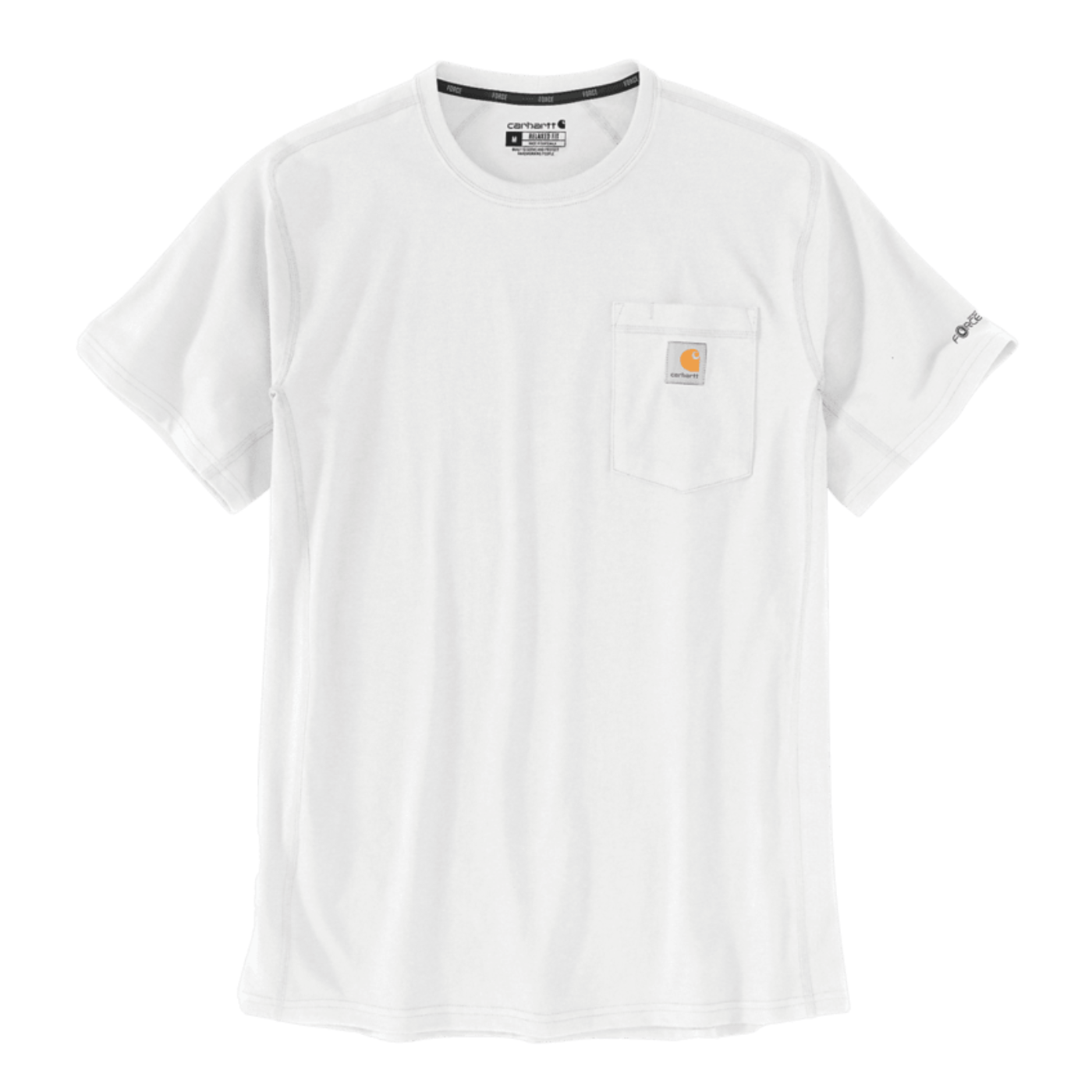 T-shirt com manga curta de homem Carhartt Force Flex em Branco