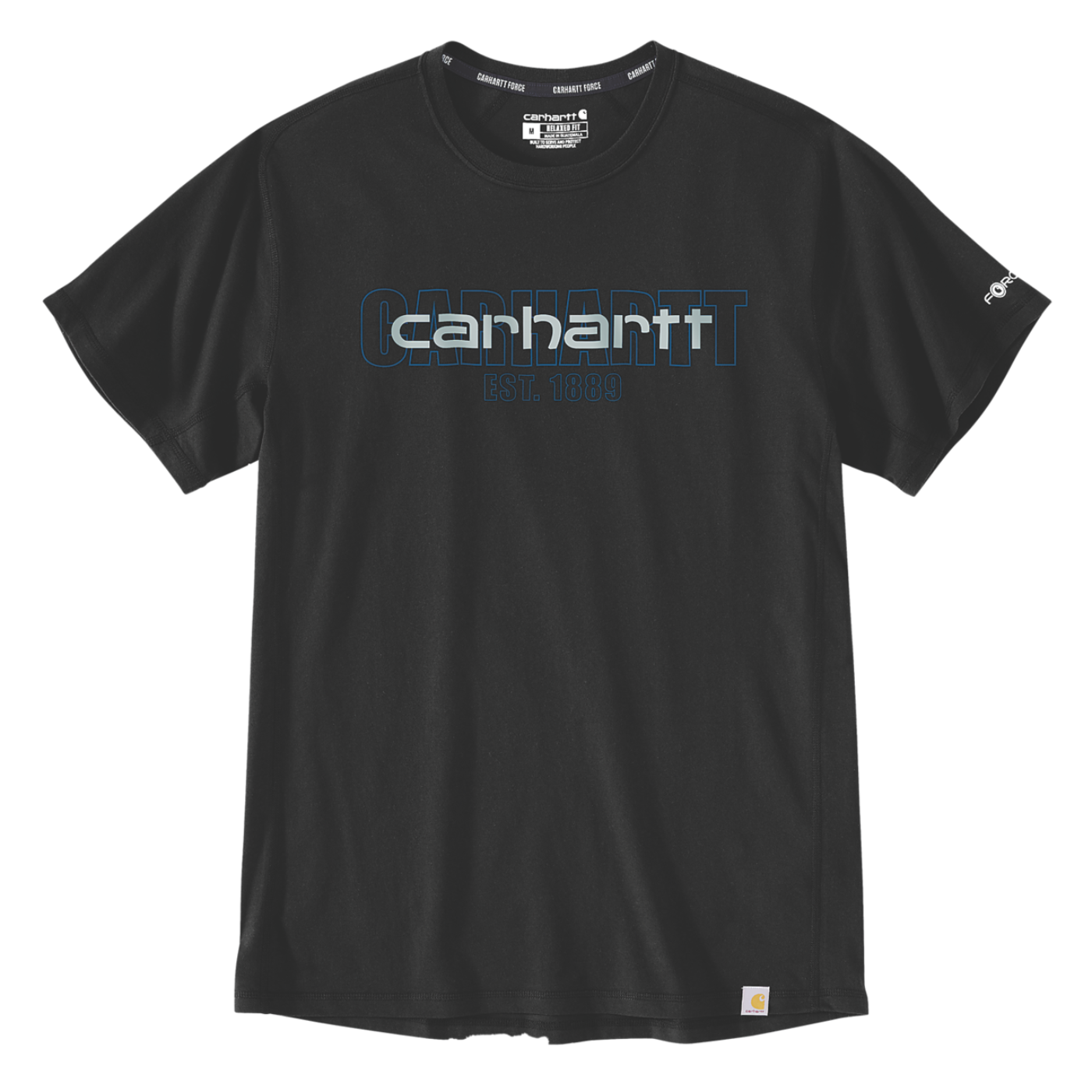 T-Shirt Force Relaxed Fit Carhartt Preta