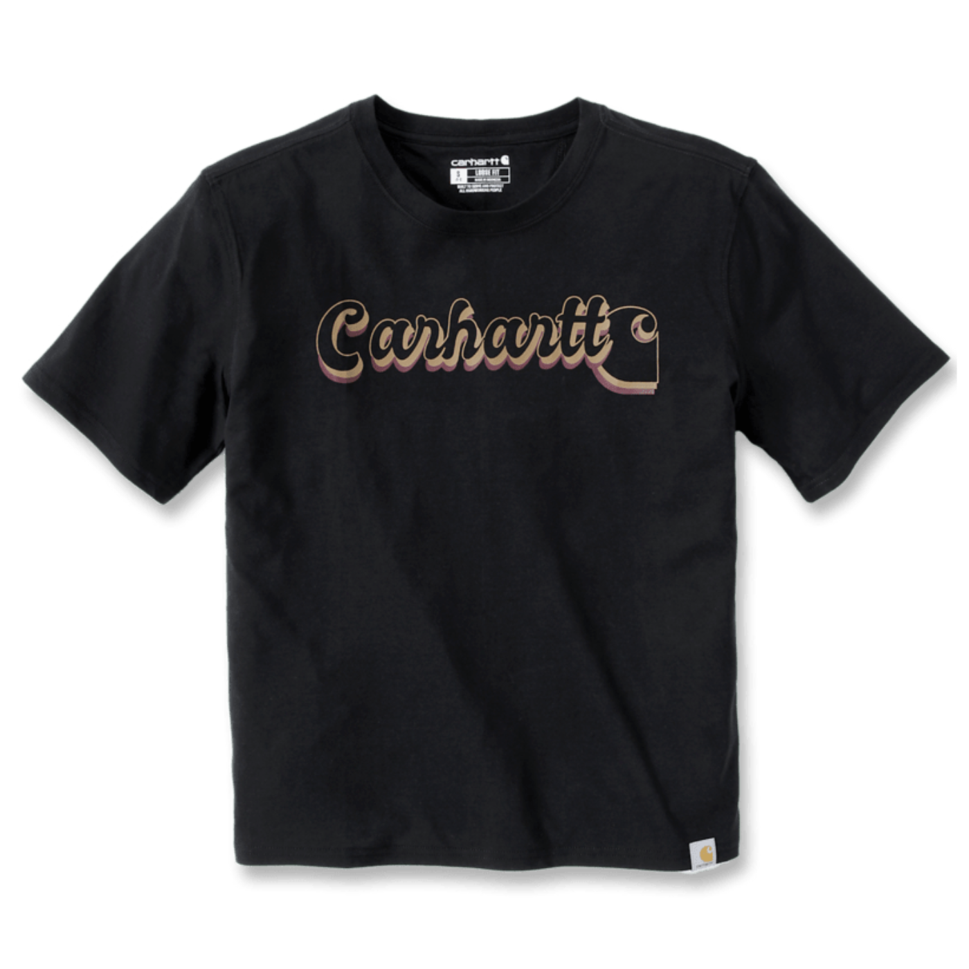 T-shirt de mulher Carhartt Script Graphic Preta
