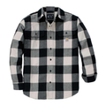 Carhartt Men's Loose Fit Heavyweight Flannel Shirt in Ecru Plaid