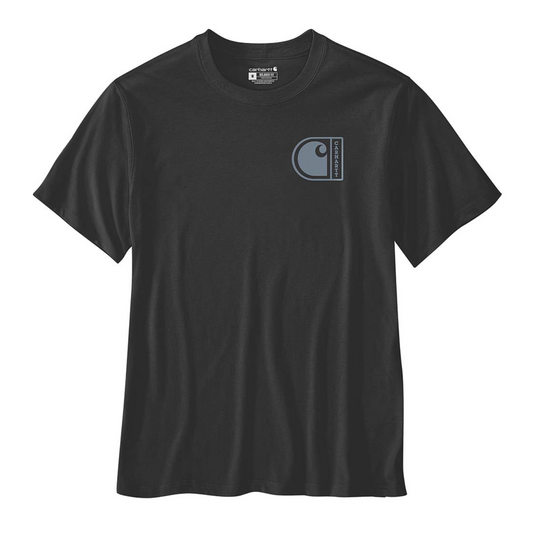T-shirt de manga curta para homem Carhartt Relaxed Fit Lightweight C Graphic em Preto