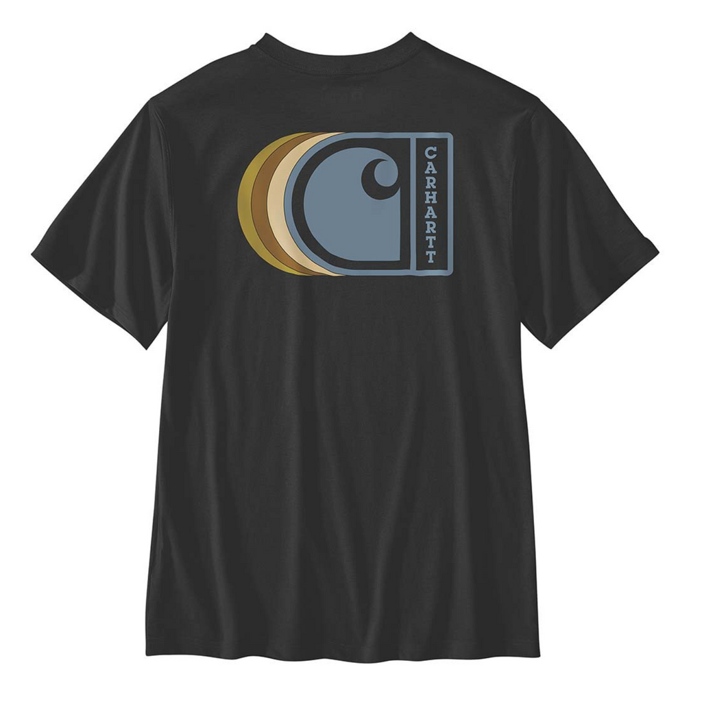 T-shirt de manga curta para homem Carhartt Relaxed Fit Lightweight C Graphic em Preto