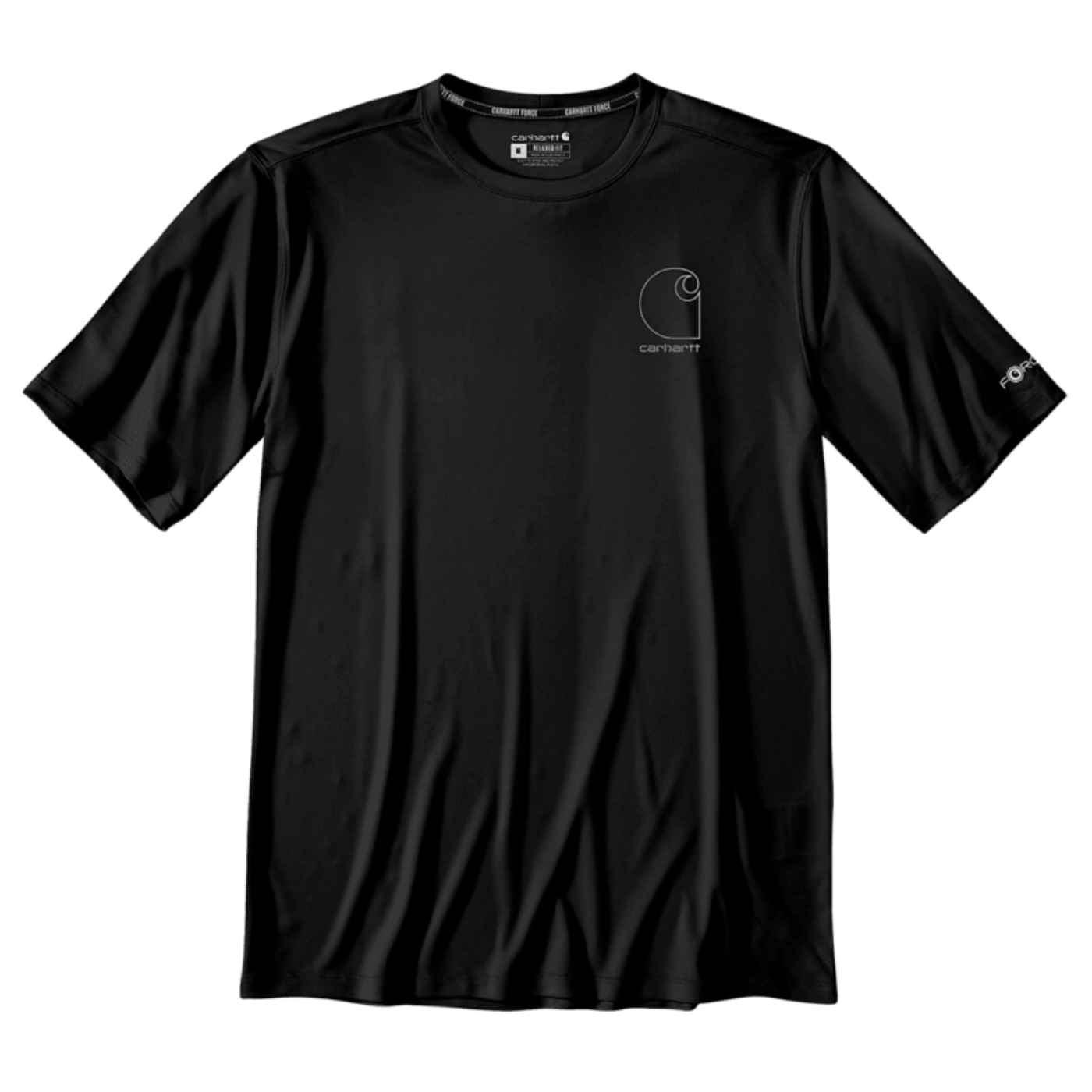 T-shirt com manga curta de homem Carhartt Force Sun Defender Preta