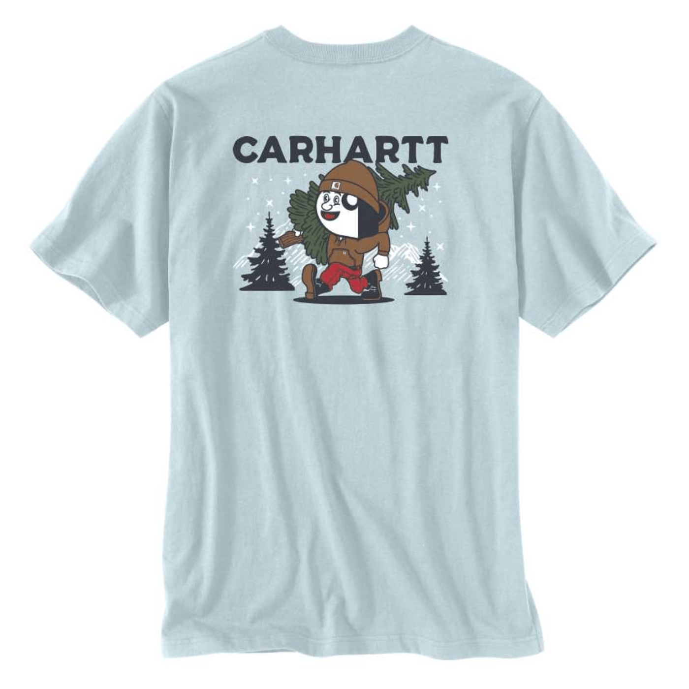 T-Shirt de manga curta para homem Carhartt Outdoor Graphic T-Shirt Loose Fit em Turquesa