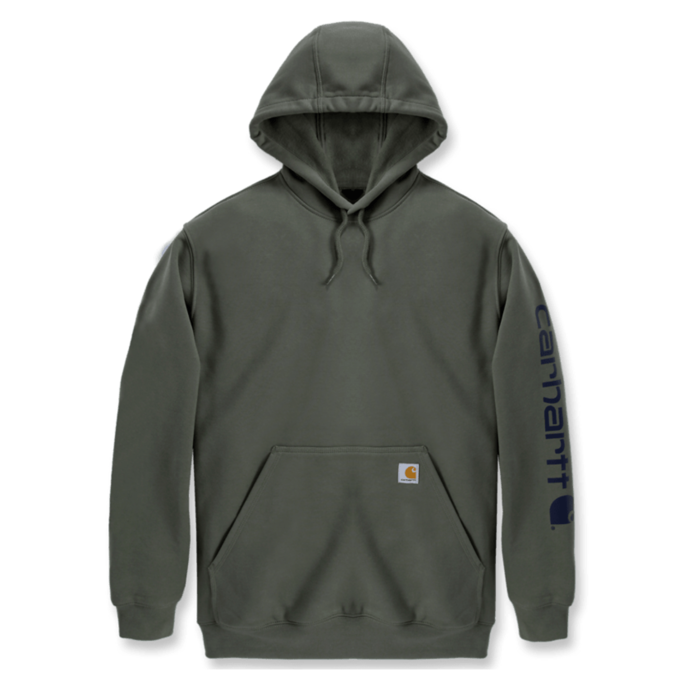 Sweatshirt de homem com capuz Carhartt Sleeve Logo em Verde