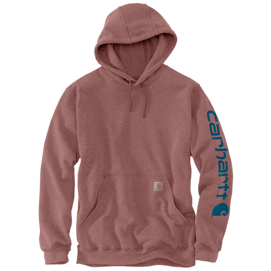 Sweatshirt c/ capuz Sleeve Logo Carhartt Tinto