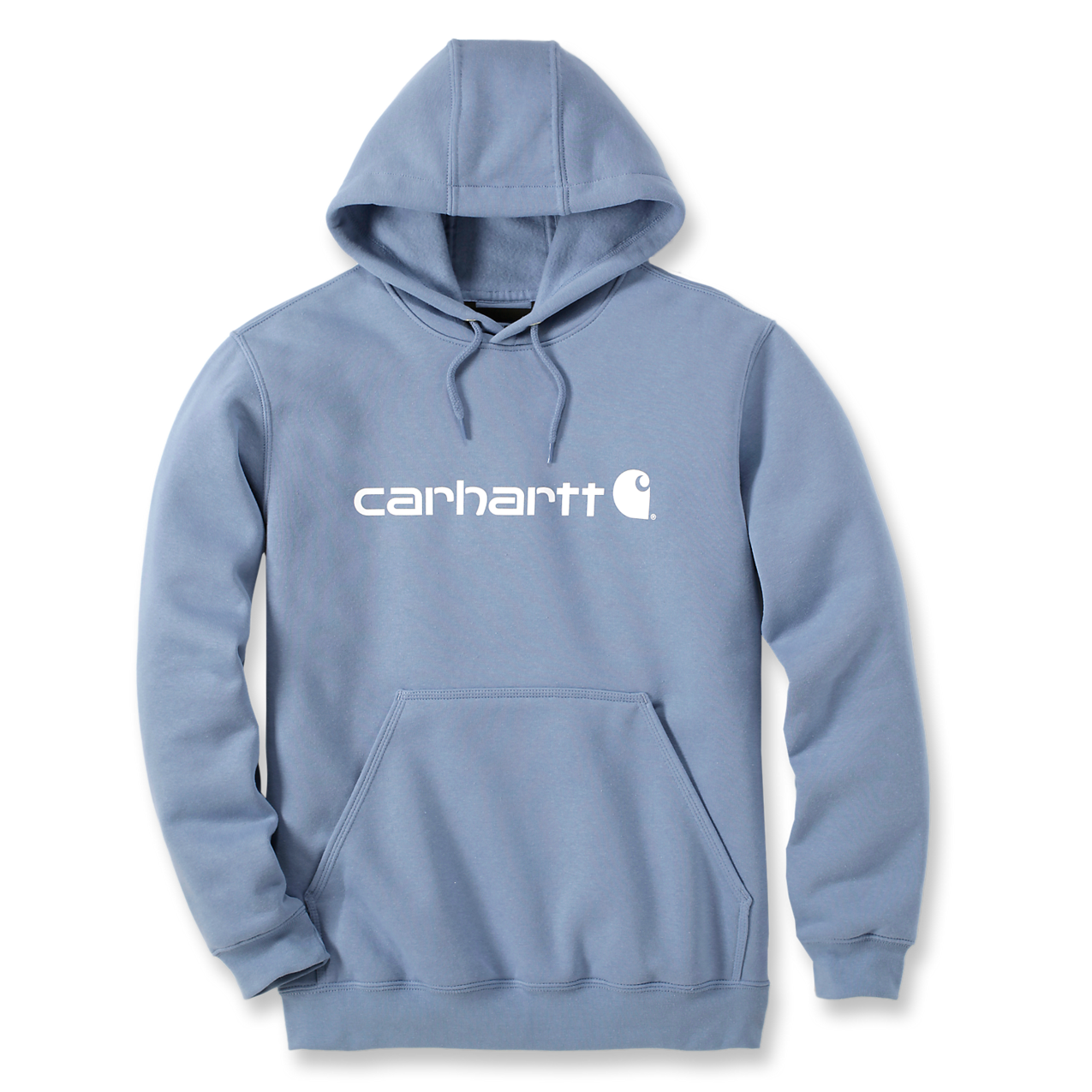 Sweatshirt c/Capuz Signature Logo Carhartt Azul Claro