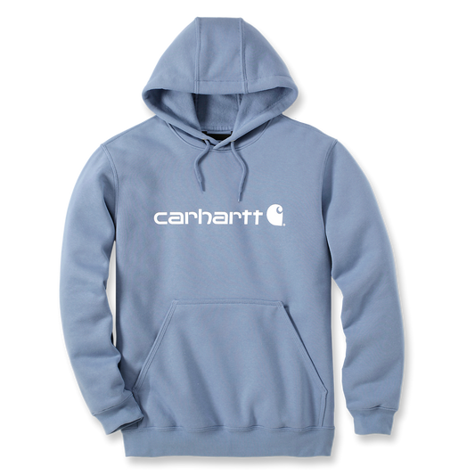 Sweatshirt c/Capuz Signature Logo Carhartt Azul Claro