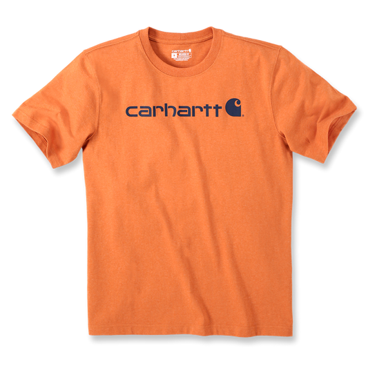 T-Shirt Coro Logo Carhartt Laranja