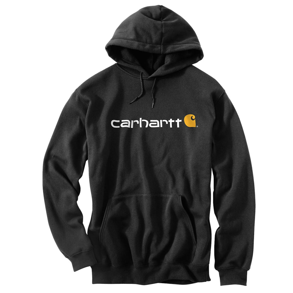 Carhartt Signature Logo Hoodie Black