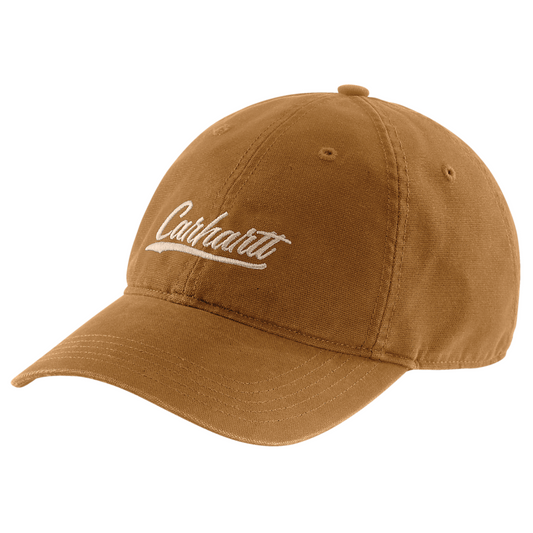 Boné Canvas Script Graphic Carhartt Castanho
