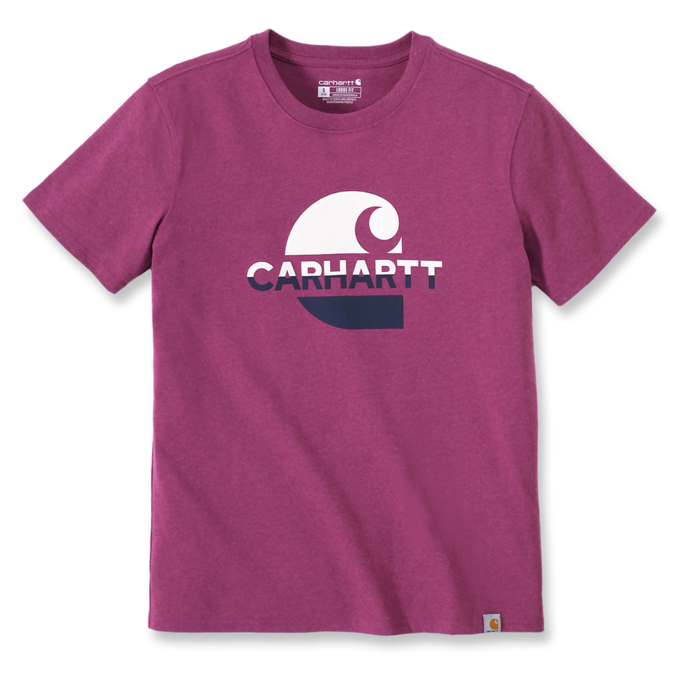 T-shirt de mulher Carhartt com estampado em rosa