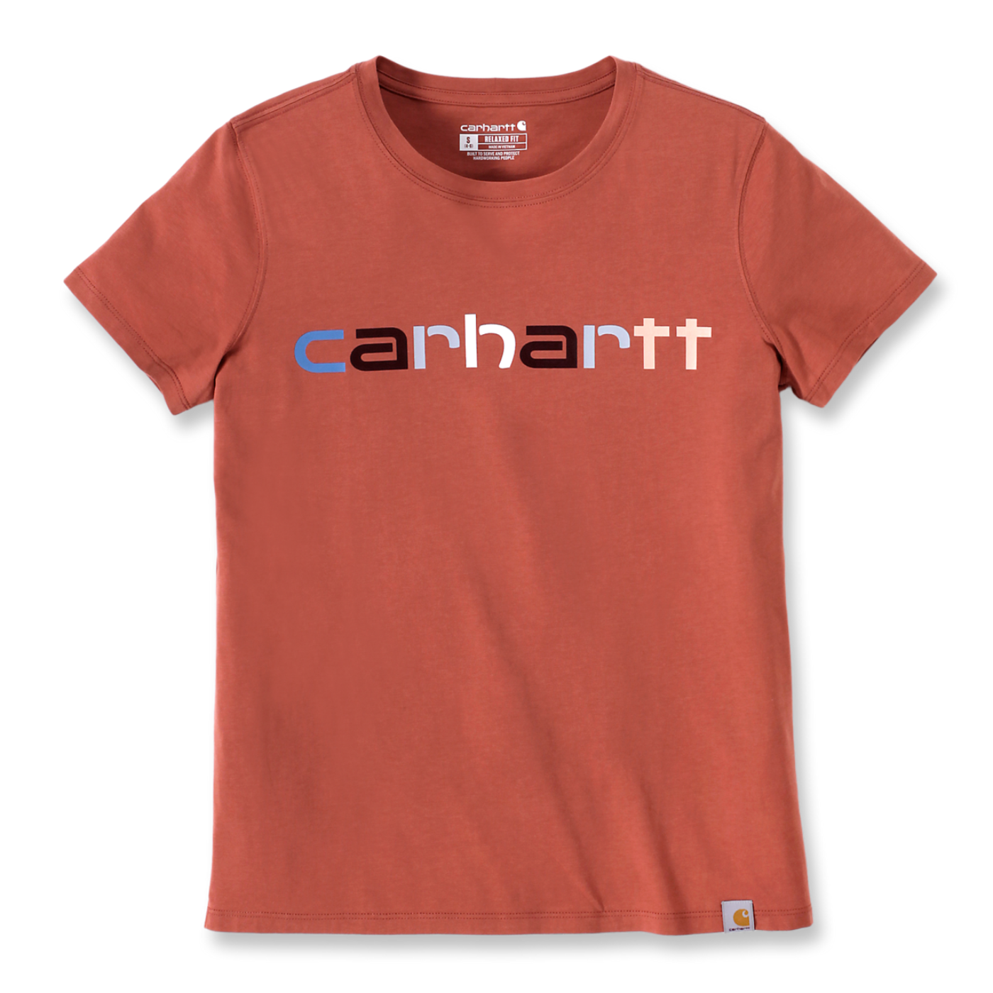 T-shirt de Mulher Carhartt com logo estampado Laranja