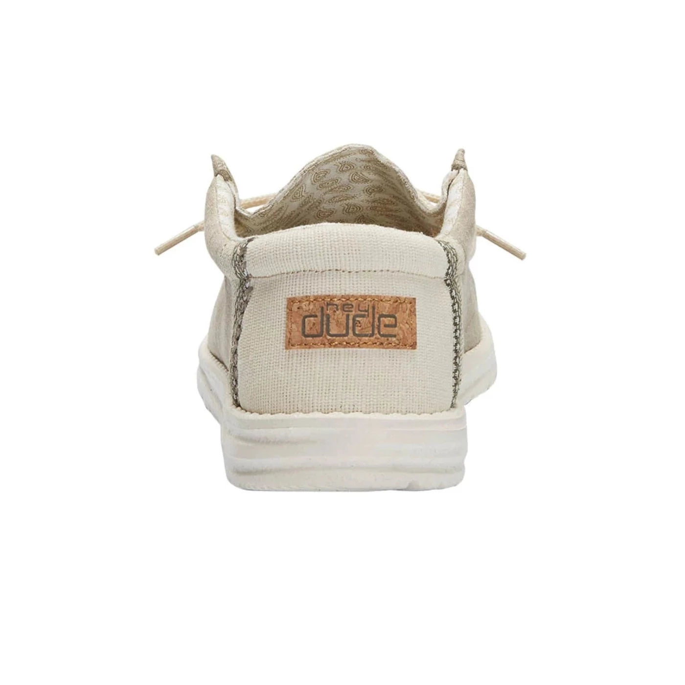 Mocassin Wally Linen Natural Kaki Hey Dude