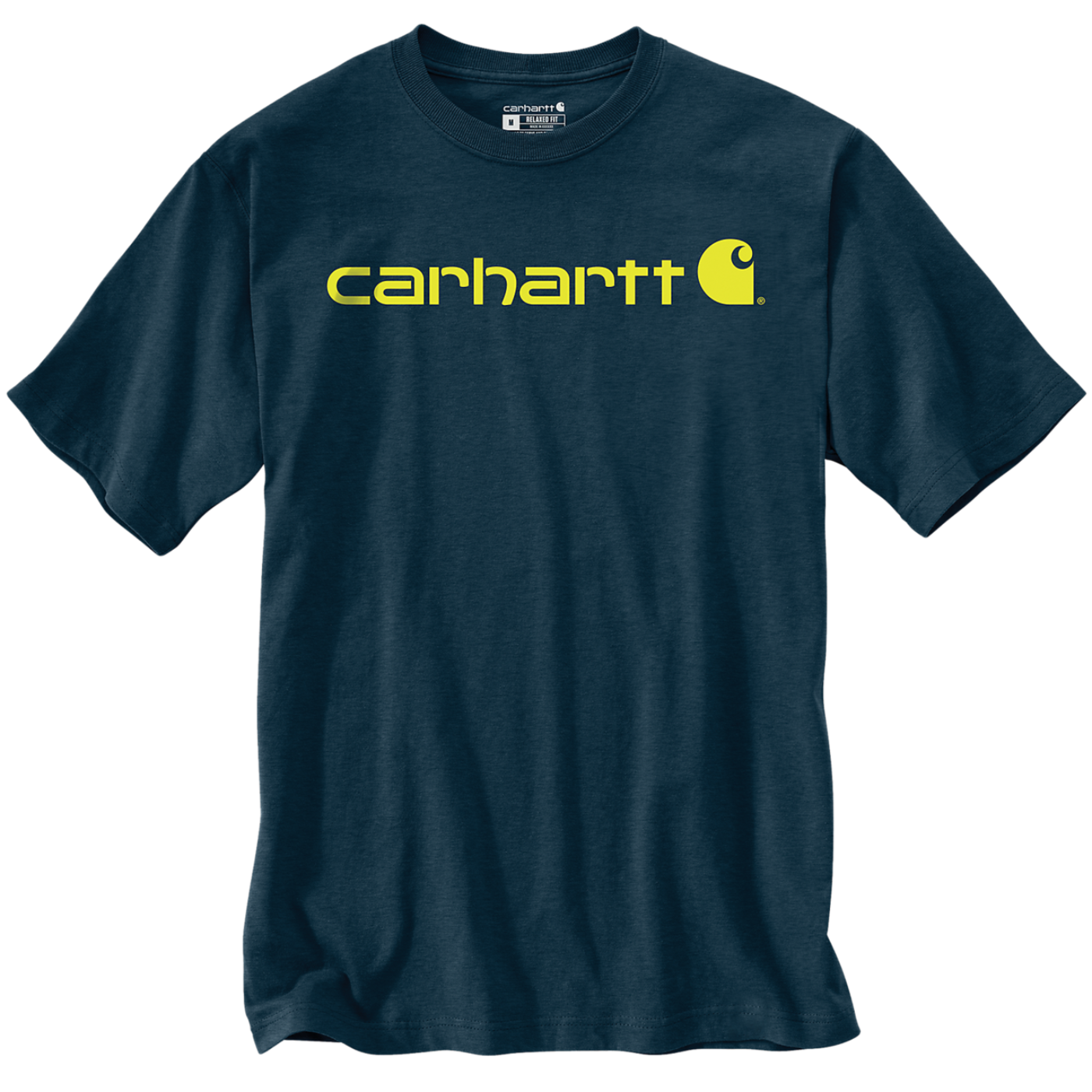 T-Shirt Coro Logo Carhartt Azul