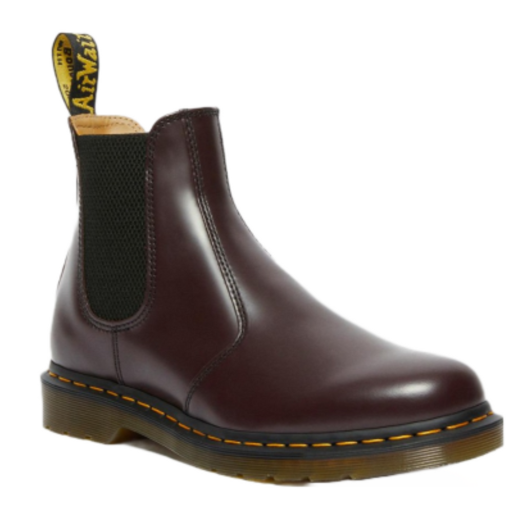 Botim de homem Dr. Martens Chelsea 2976 YS Bordô