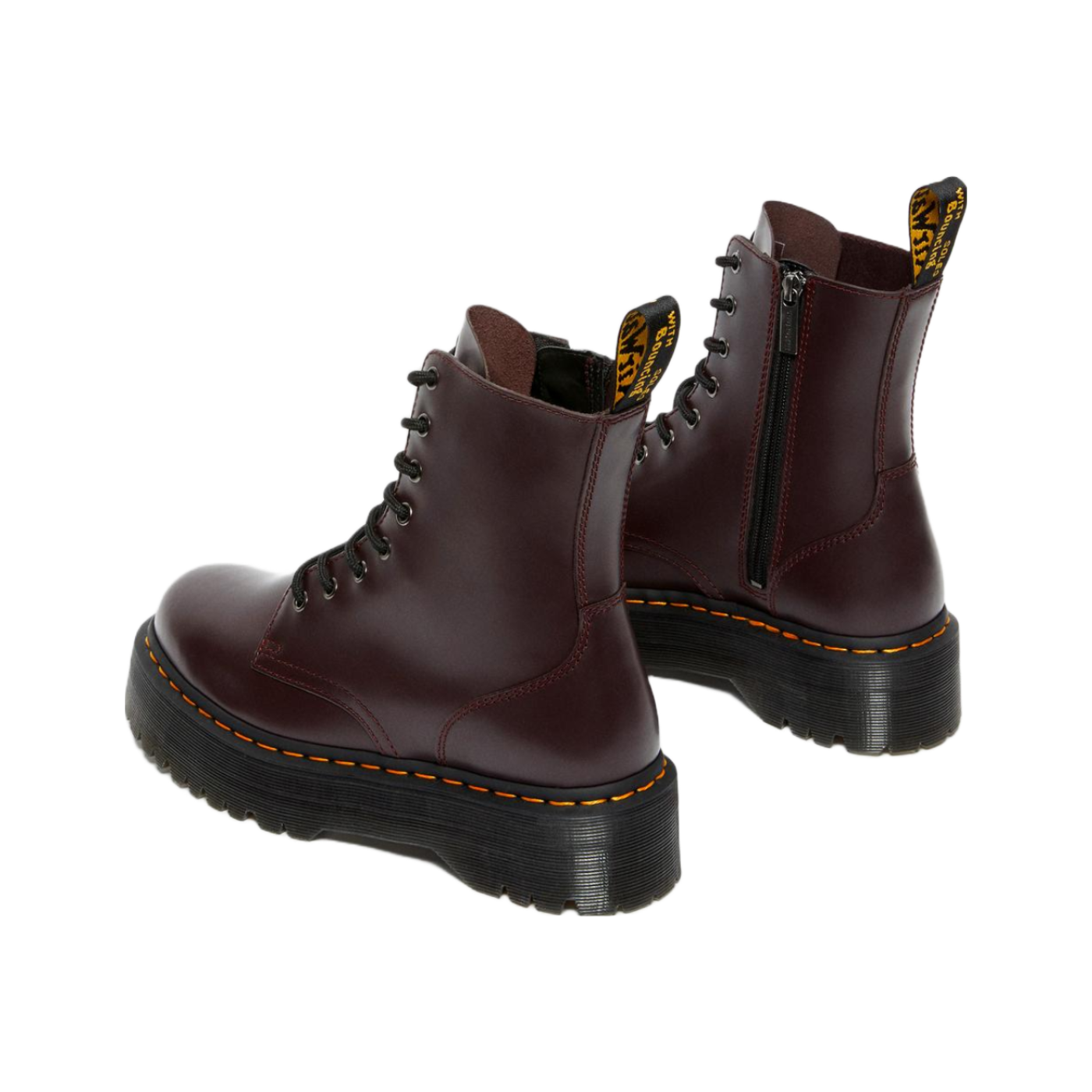 Bota de mulher Dr. Martens 1460 Jadon em Burgundy