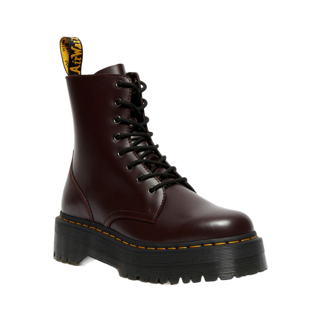 Bota de mulher Dr. Martens 1460 Jadon em Burgundy