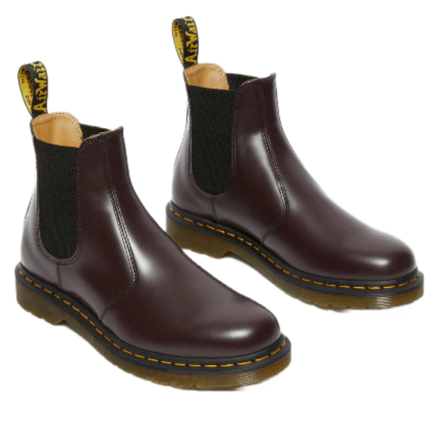 Botim de homem Dr. Martens Chelsea 2976 YS Bordô