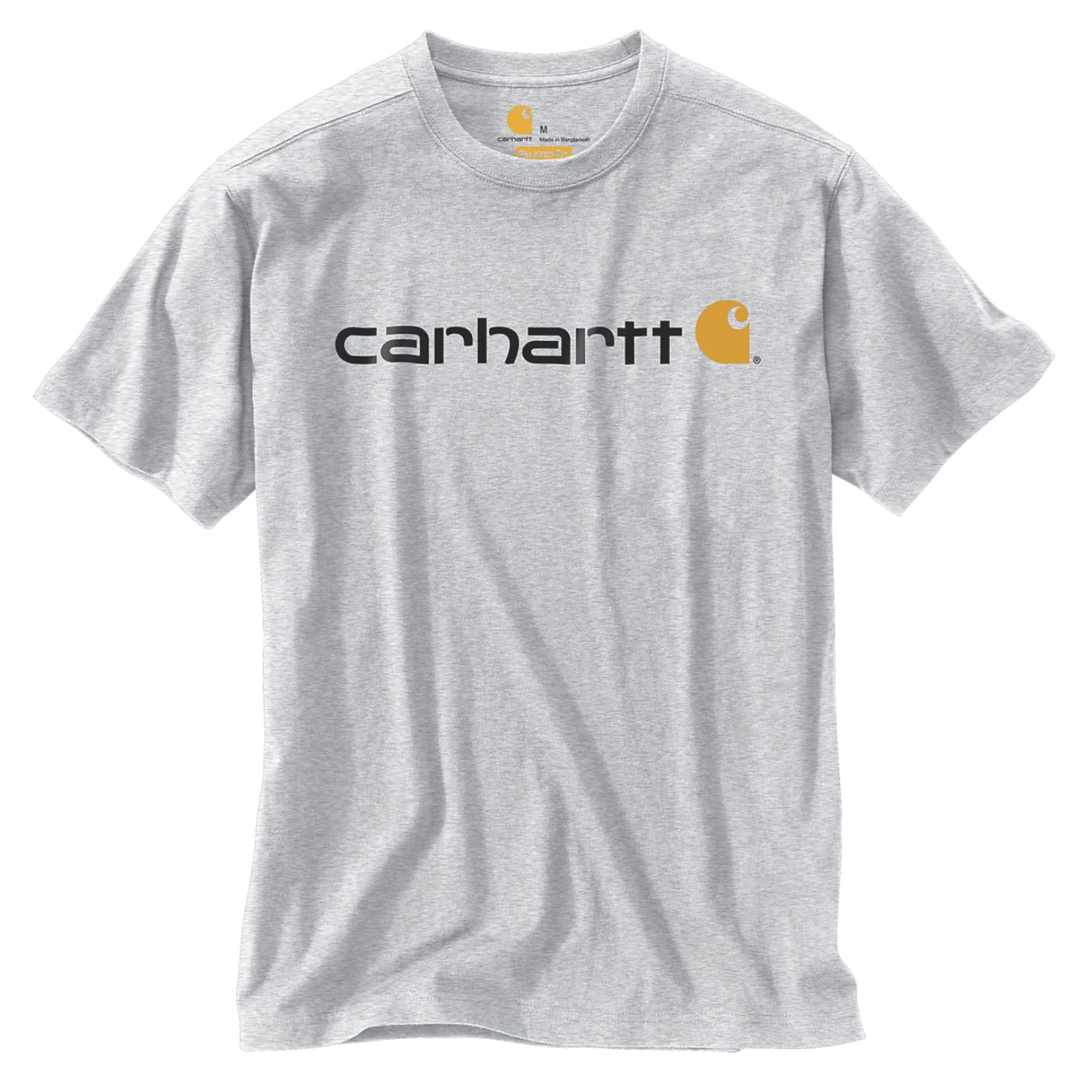 T-Shirt Coro Logo Carhartt Cinzenta