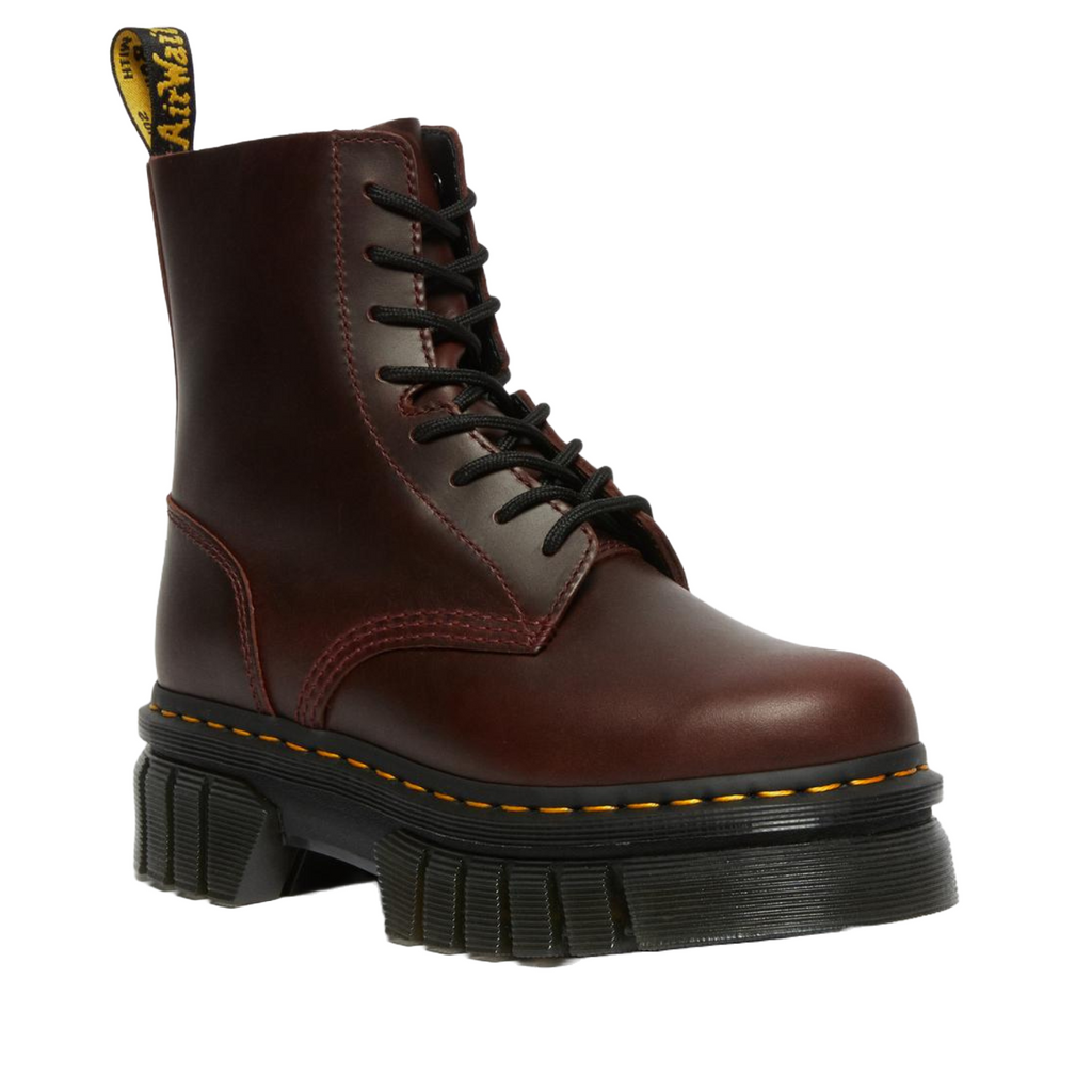 Dr. Martens Audrick Charro Brando Women's Platform Boots in Red